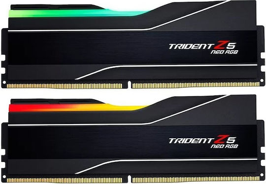 G.Skill Trident Z5 Neo RGB 32GB DDR5 RAM με 2 Modules (2x16GB) και Ταχύτητα 6000 για Desktop