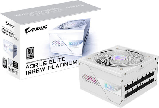 Gigabyte Aorus Elite P1000W 1000W Λευκό Τροφοδοτικό Υπολογιστή Full Modular 80 Plus Platinum